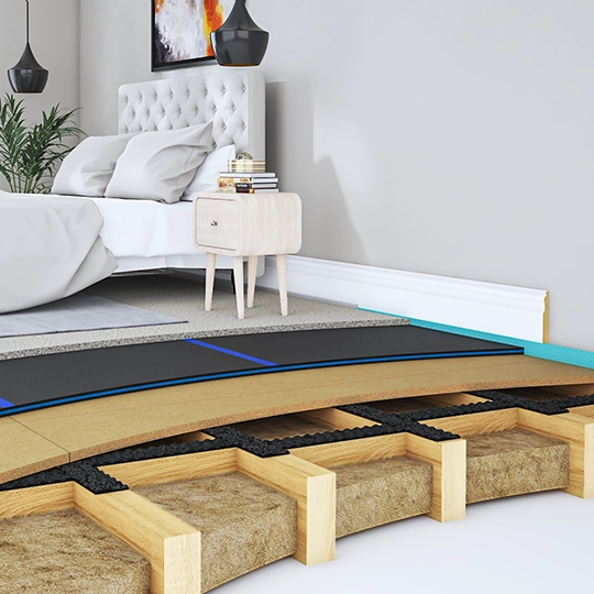 wooden floor sundproofing system